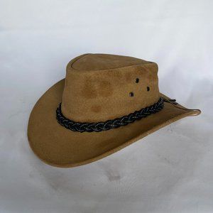 LIVSTAK AUSTRALIAN COWBOY HAT, 100% Leather Suede, Unisex